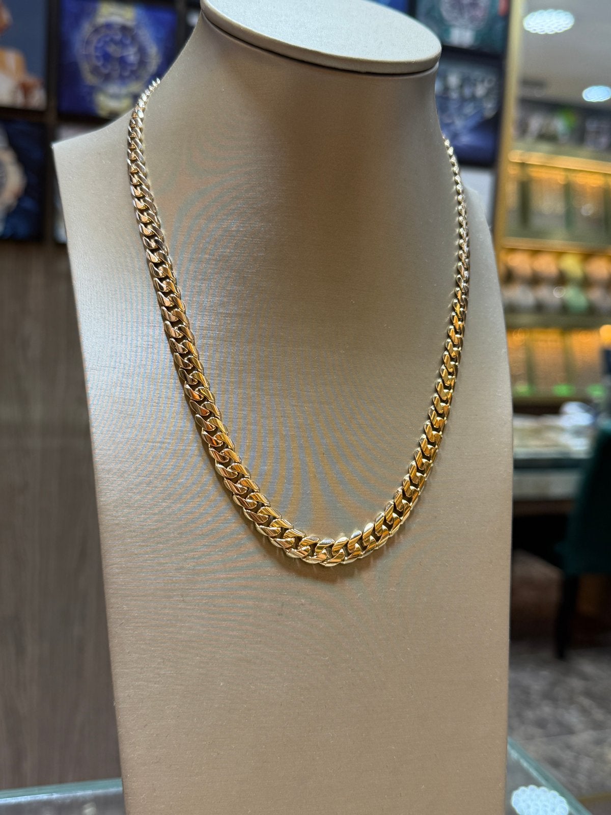 18KT Goud - 50 Gram - Ketting -CUBAN -Damesketting - Collier, Ophalen, Nieuw, Goud