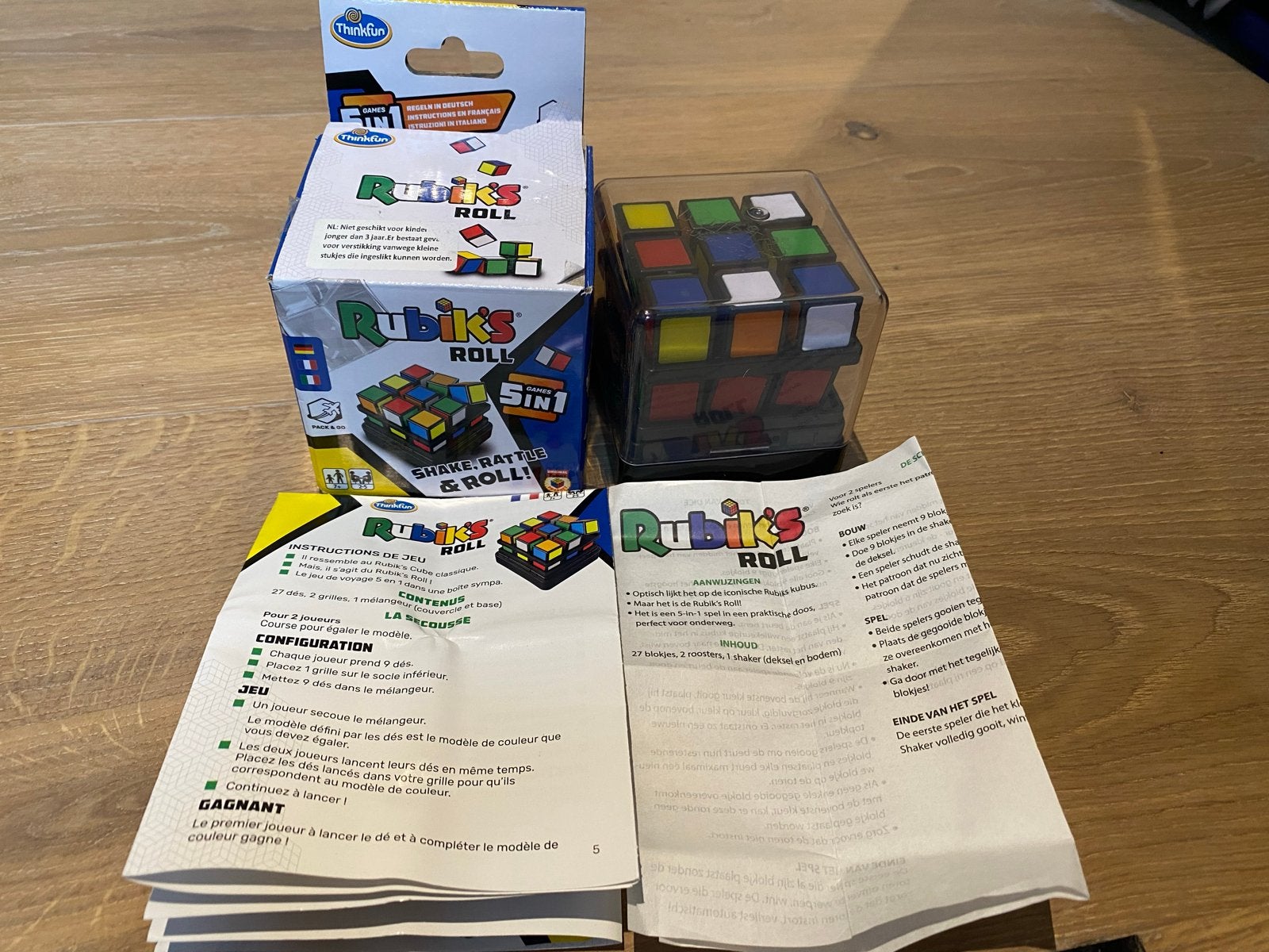 Rubik's Roll 5in1 - Denkspel voor jong en oud, Een of twee spelers, Ophalen of Verzenden, Zo goed als nieuw
