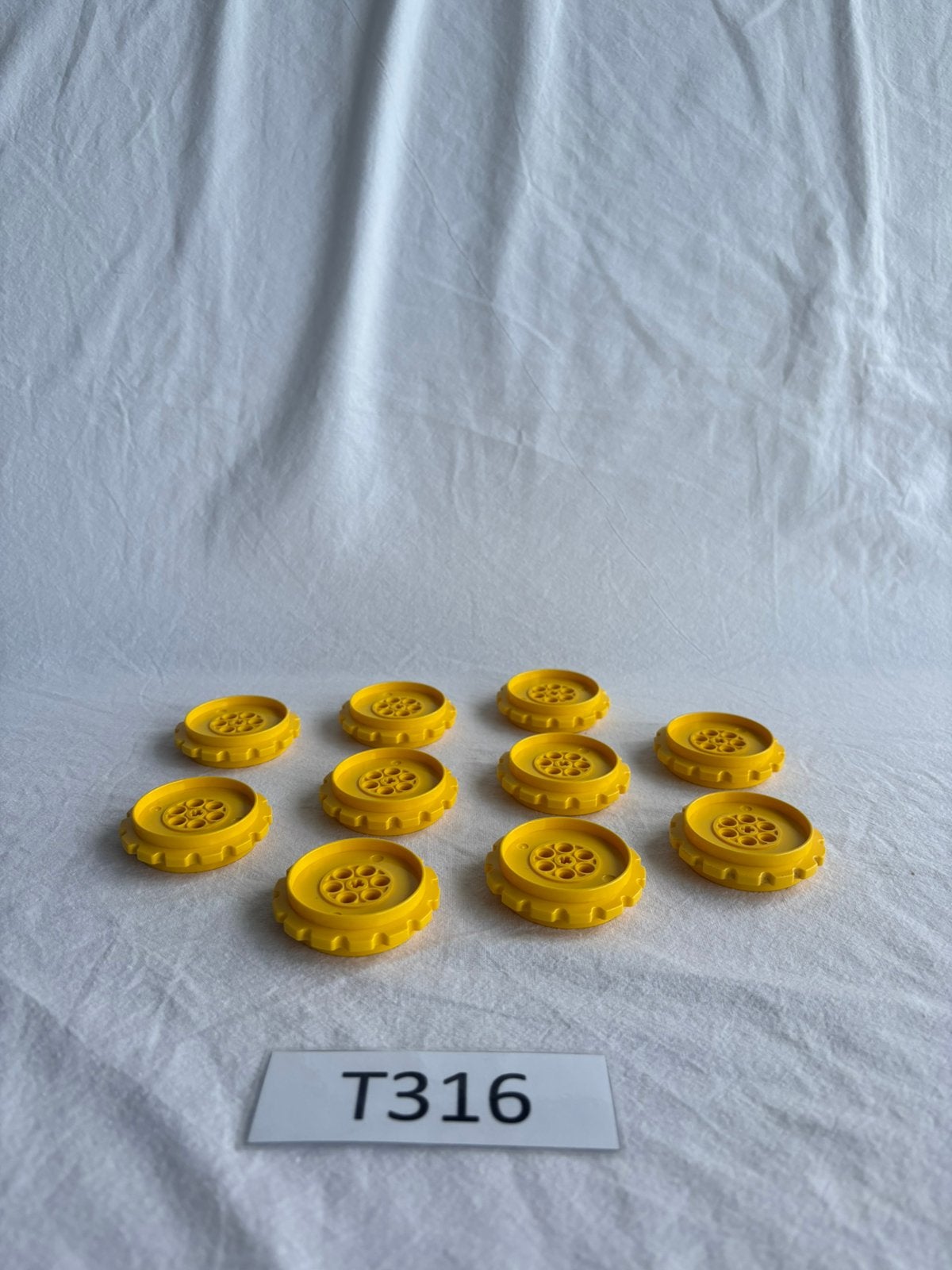 Lego Technic gele XL tandwielen voor rupsbanden - T316, Lego, Lego, Lego, Ophalen of Verzenden