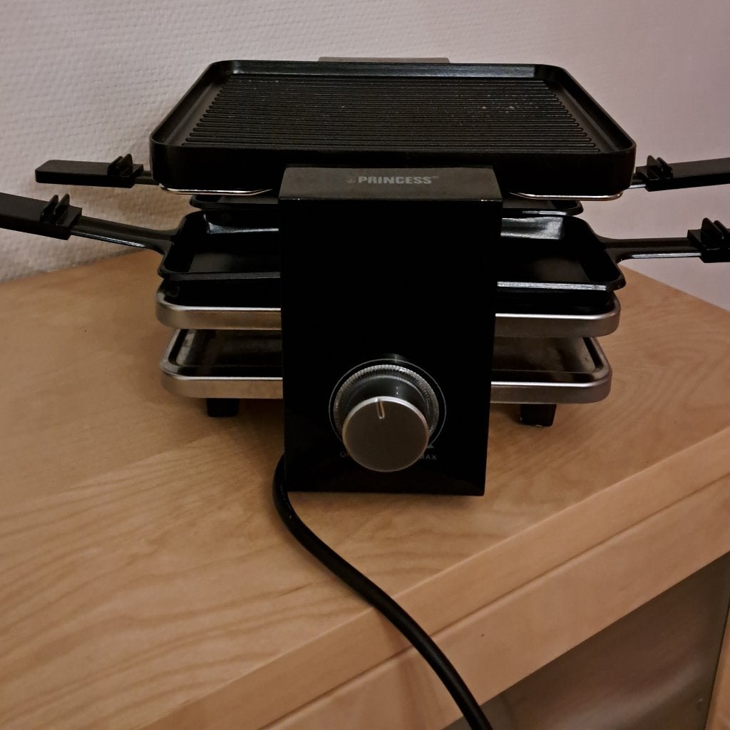 gourmet/raclette stel, Ophalen of Verzenden, Gebruikt, 4 t/m 7 personen