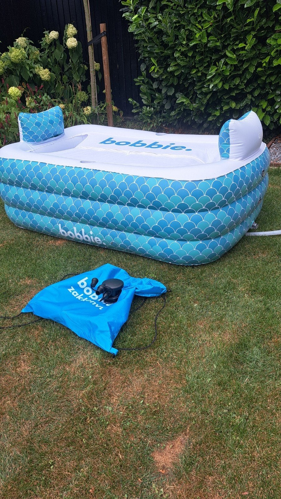 Opblaasbaar ligbad voor 2 personen - Bobbie, Minder dan 80 cm, Opblaaszwembad, Ophalen of Verzenden, Rechthoekig