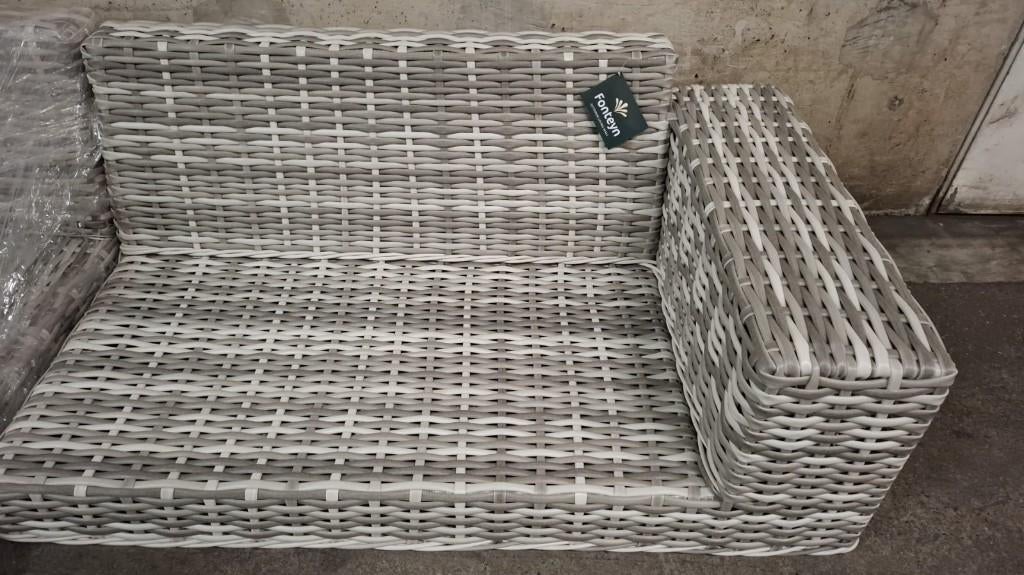 Fonteyn londen loungeset zonder kussens, Tuin en Terras, Tuinsets en Loungesets, Ophalen, Zo goed als nieuw, Loungeset, Wicker