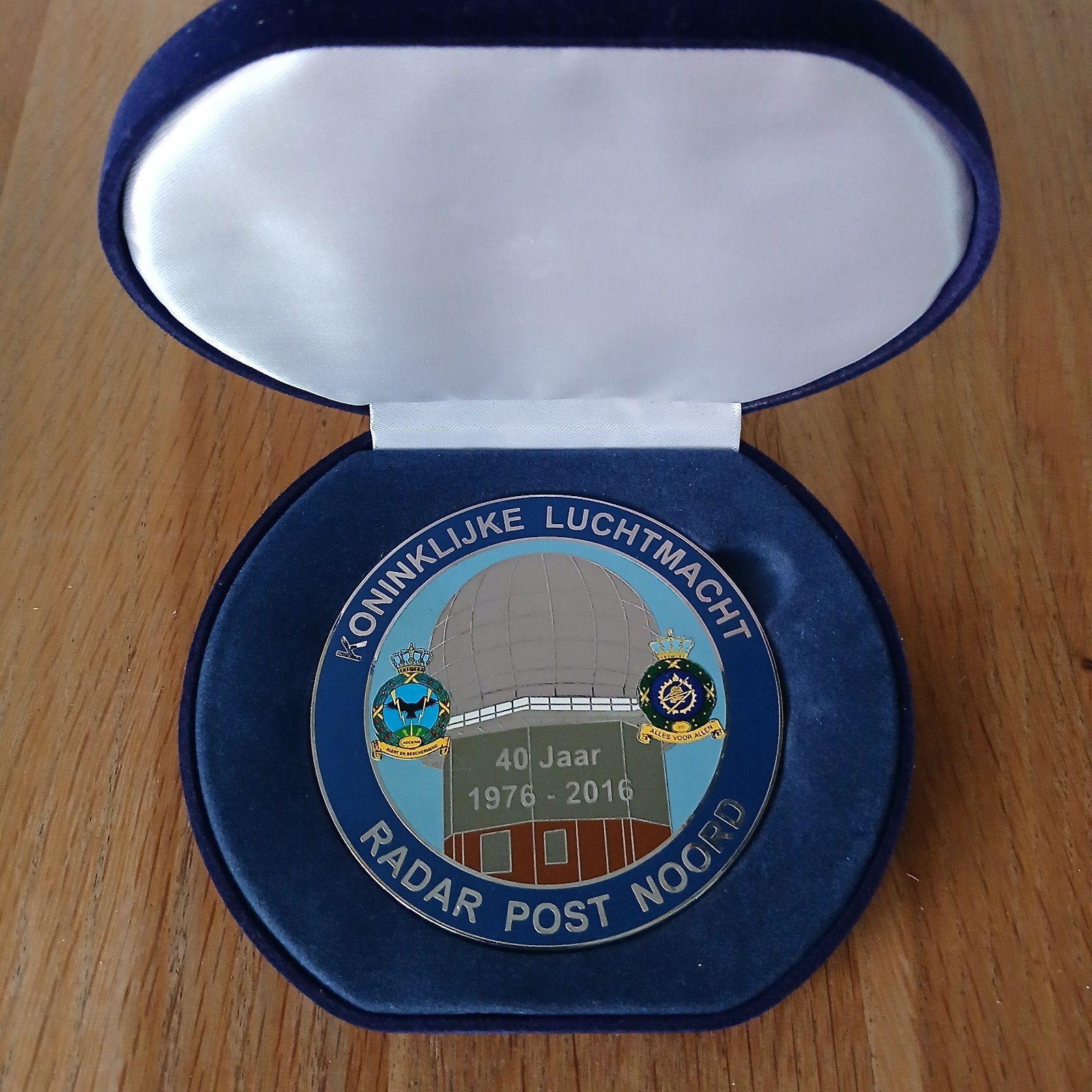 Koningklijke Luchtmacht Radar Post Noord 40 Jaar Medaille, Ophalen of Verzenden, Luchtmacht, Nederland, Lintje, Medaille of Wings