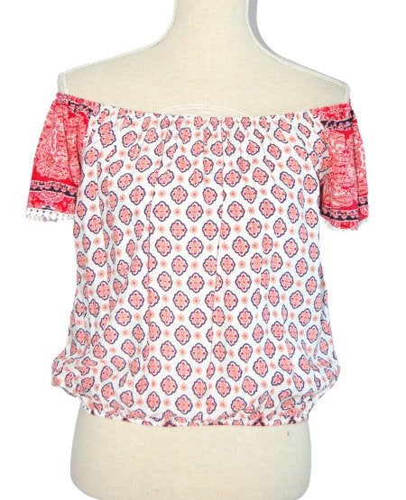 Nieuwe Brigitte Bardot top, roze / wit. Mt. S, Brigitte Bardot, Verzenden, Nieuw, Korte mouw