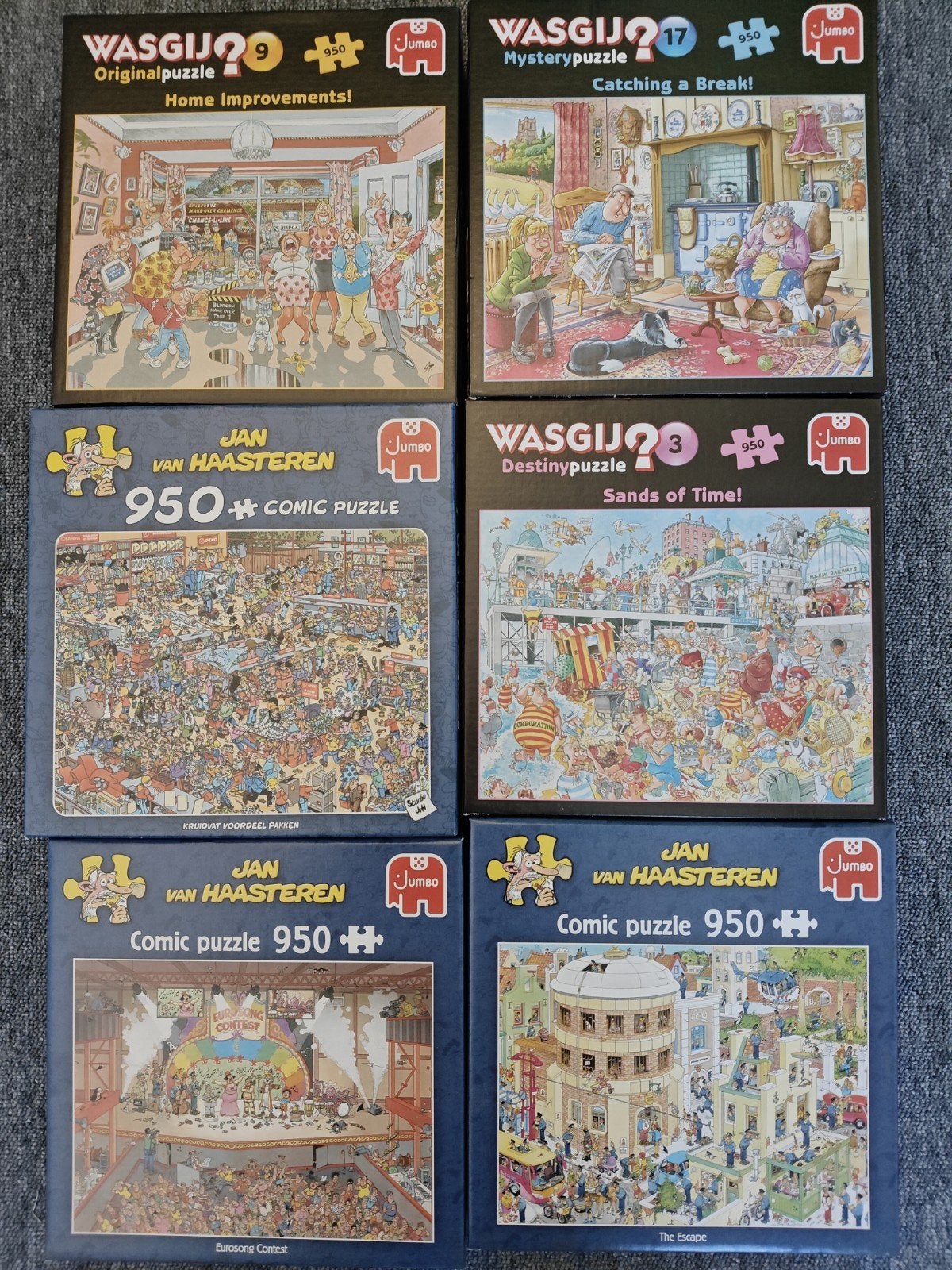 Jan van Haasteren & Wasgij Puzzels - 950 stukjes, Ophalen of Verzenden, 500 t/m 1500 stukjes, Zo goed als nieuw, Legpuzzel