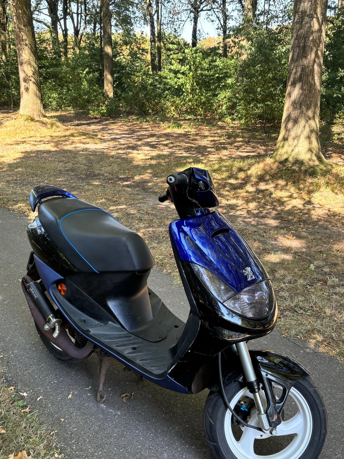 Peugeot Vivacity Scooter - Blauw/Zwart, Fietsen en Brommers, Scooters | Peugeot, Ophalen, Tweetakt, Gebruikt, Maximaal 45 km/u