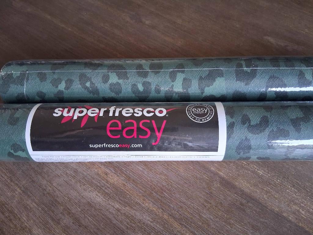 Panterprint Behang, Huis en Inrichting, Ophalen, Minder dan 10 m², Groen