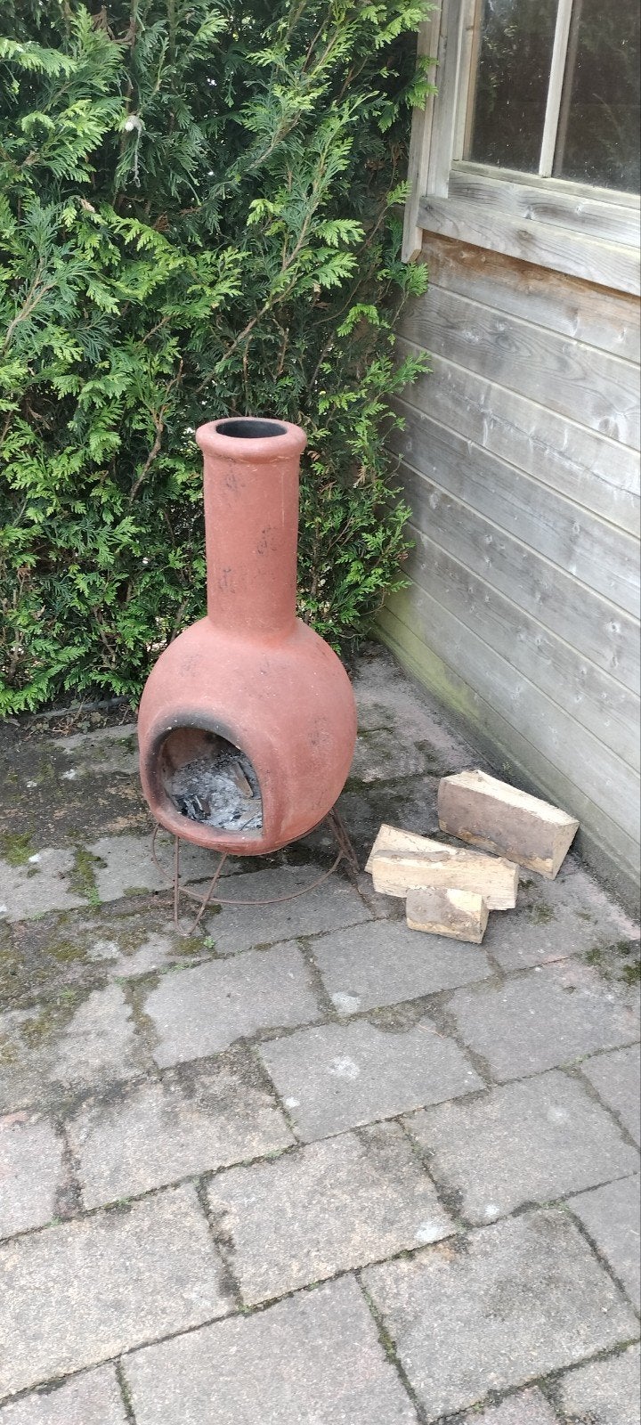 Terrashaard / terraskachel terra cotta, Ophalen