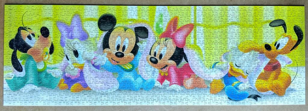 Disney puzzel Tenyo panorama, Ophalen of Verzenden, 500 t/m 1500 stukjes, Zo goed als nieuw, Legpuzzel