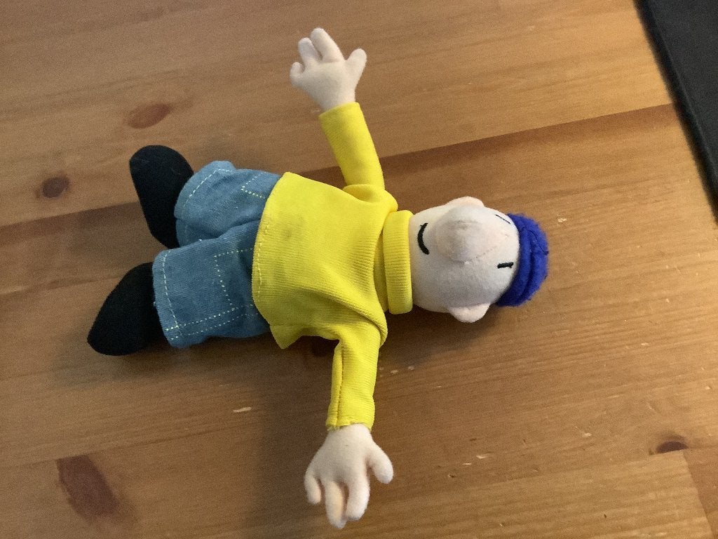 Buurman en buurman poppetje / knuffel. 20 cm, Ophalen of Verzenden, Gebruikt, Overige typen, Met label