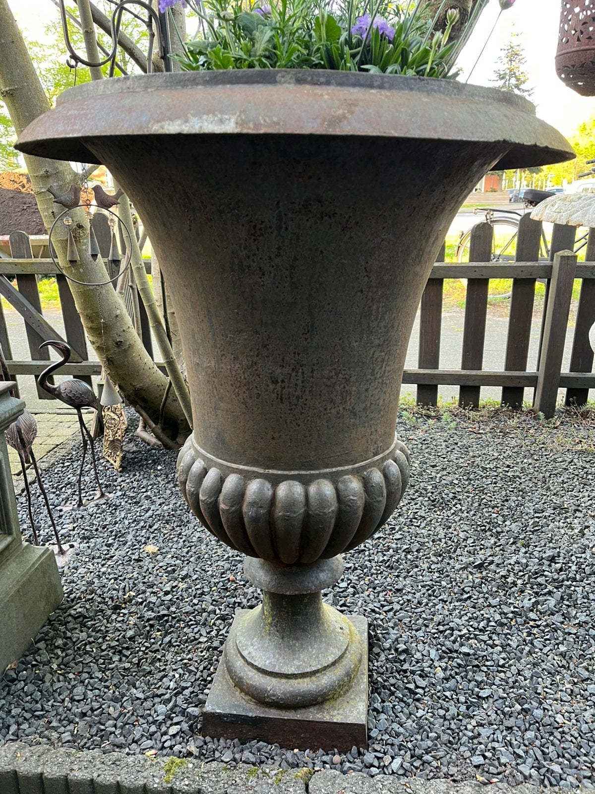 Gietijzeren tuinvaas ca.95 cm, Tuin en Terras, Tuinvazen, Ophalen, Gebruikt