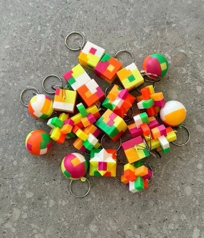 22 puzzelsleutelhangers, Ophalen, Minder dan 500 stukjes, Nieuw, Rubik's of 3D-puzzel
