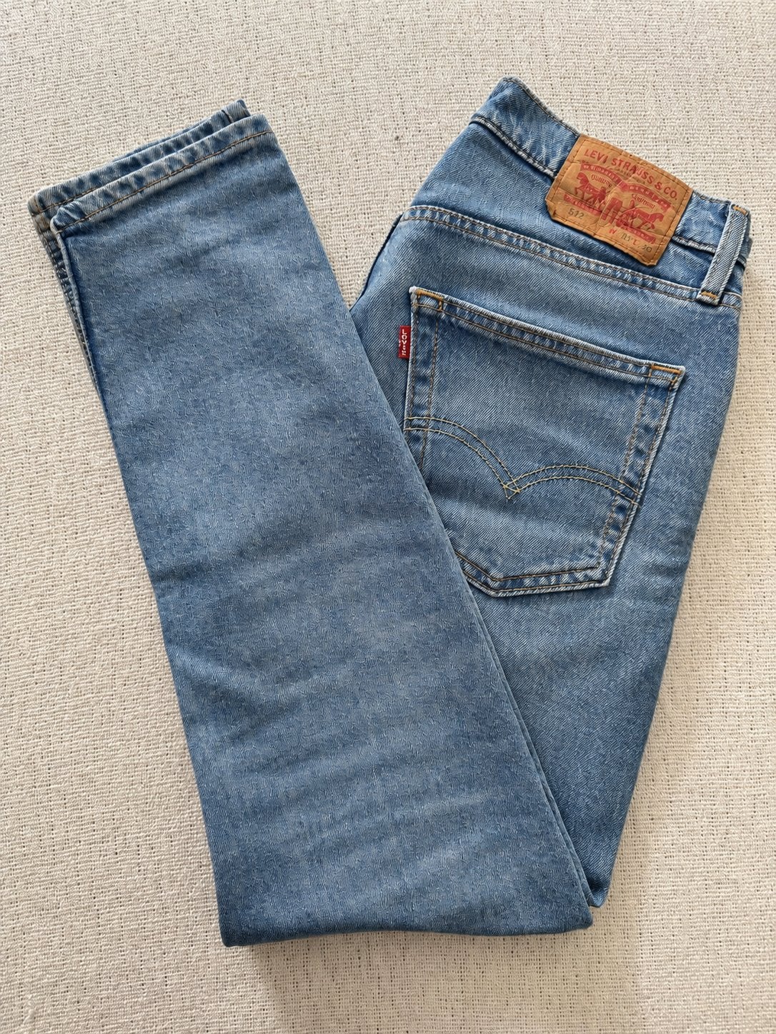Levi's 512 heren jeans - W30 L30 - Gewassen blauw, Kleding | Heren, Ophalen of Verzenden, Zo goed als nieuw, Blauw, W32 (confectie 46) of kleiner
