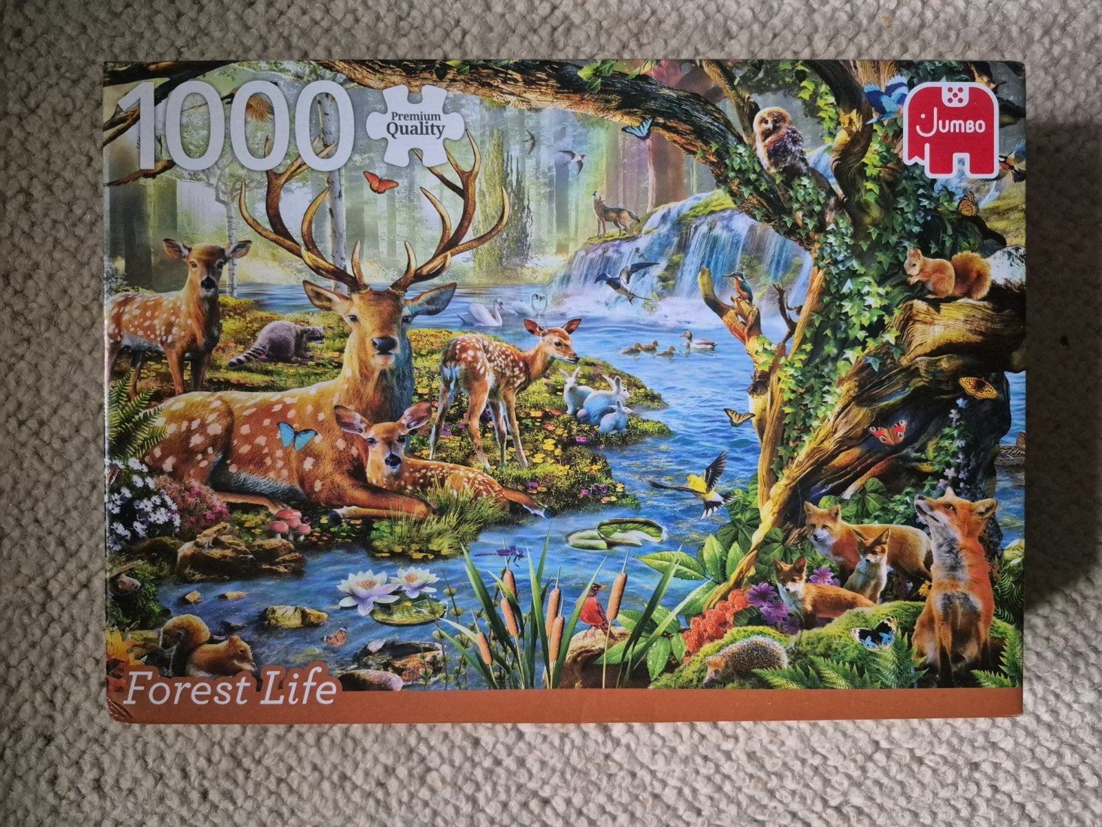 Jumbo Legpuzzel Forest Life 1000 stukjes, Ophalen, 500 t/m 1500 stukjes, Zo goed als nieuw, Legpuzzel