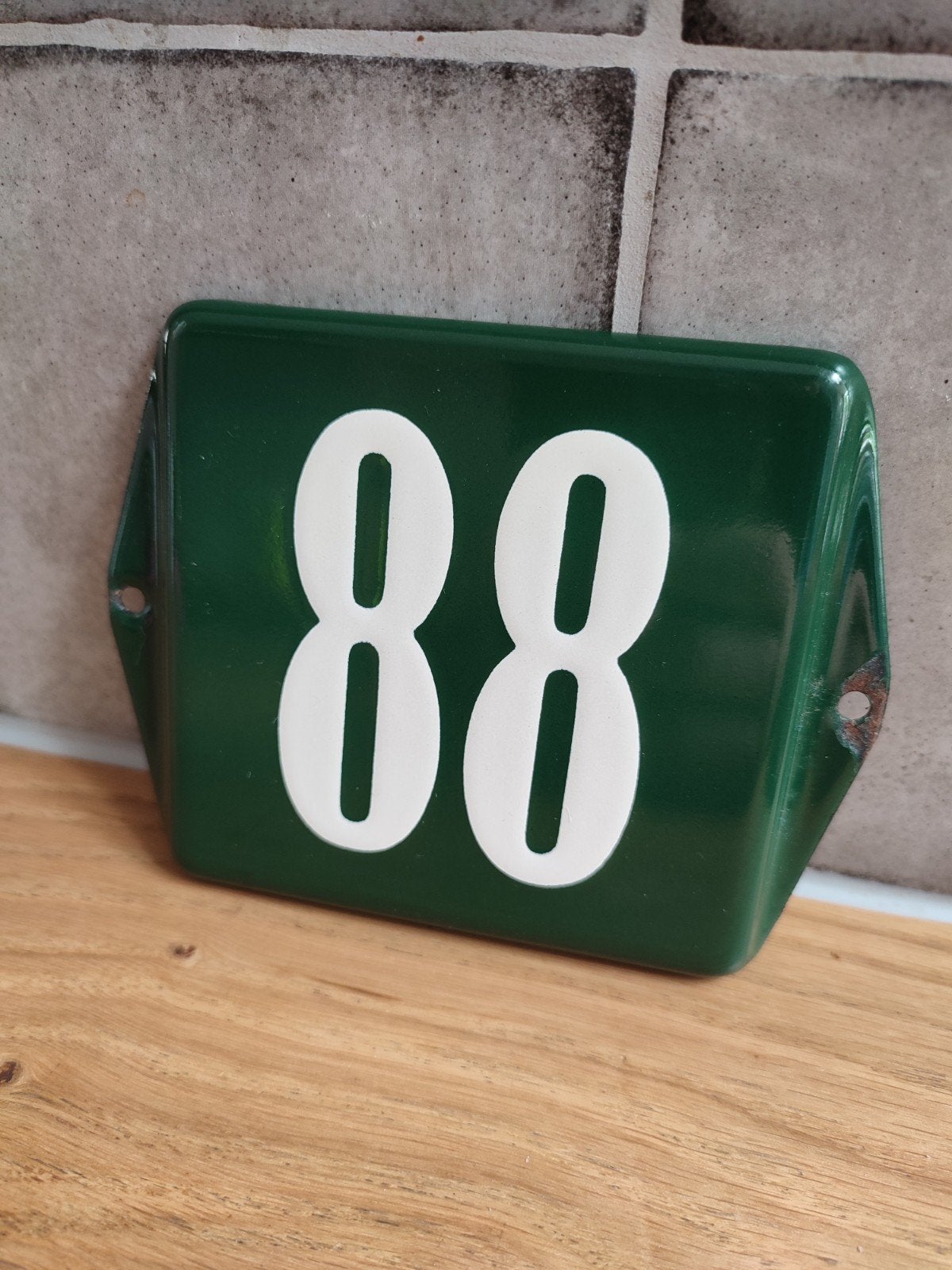 Emaille huisnummer 88, Antiek en Kunst, Antiek | Emaille, Ophalen of Verzenden
