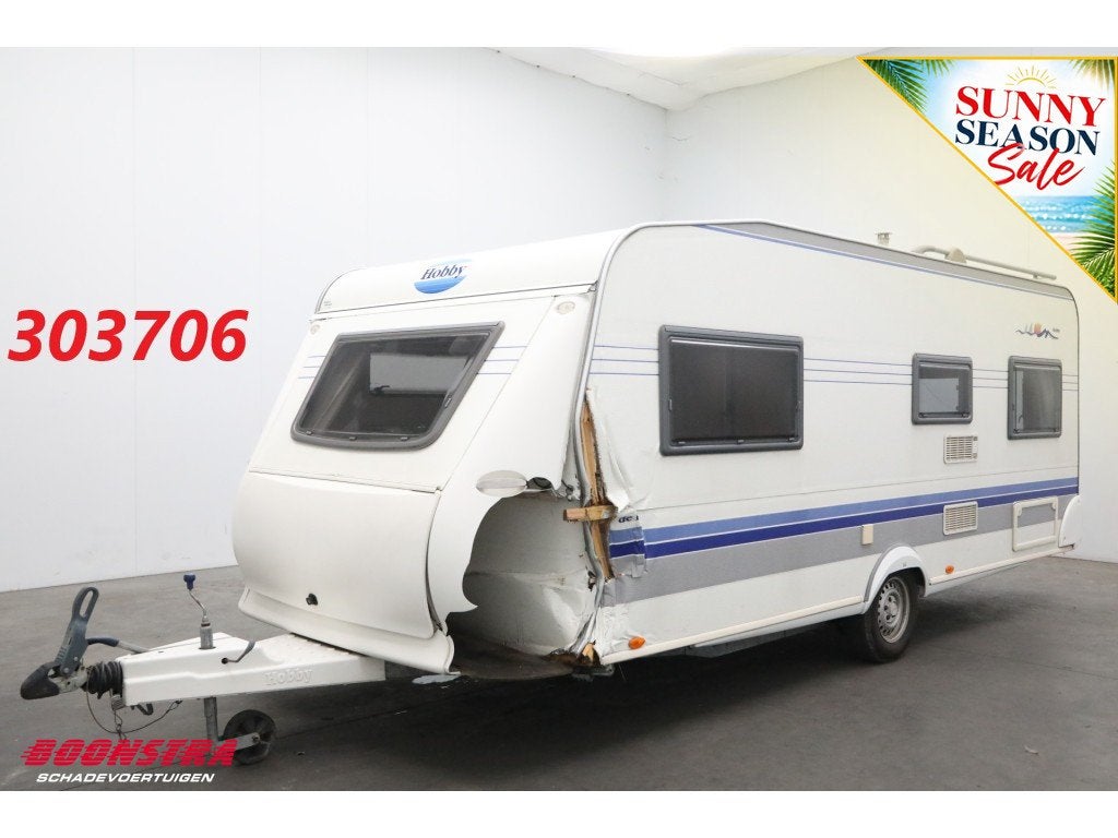 Hobby 540 UK De Luxe Easy (bj 2003), Caravans en Kamperen, Caravans, Vast bed, Dopplerlaan 4
9207HC  DRACHTEN, NL, Boonstra Schadevoertuigen