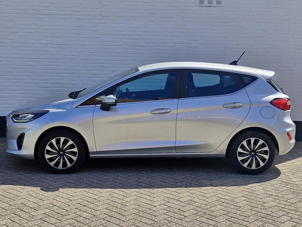 Ford Fiesta 100 pk Titanium | Navigatie | Keyless | Draadloz, Voorwielaandrijving, 12 maanden, Stof, Gebruikt