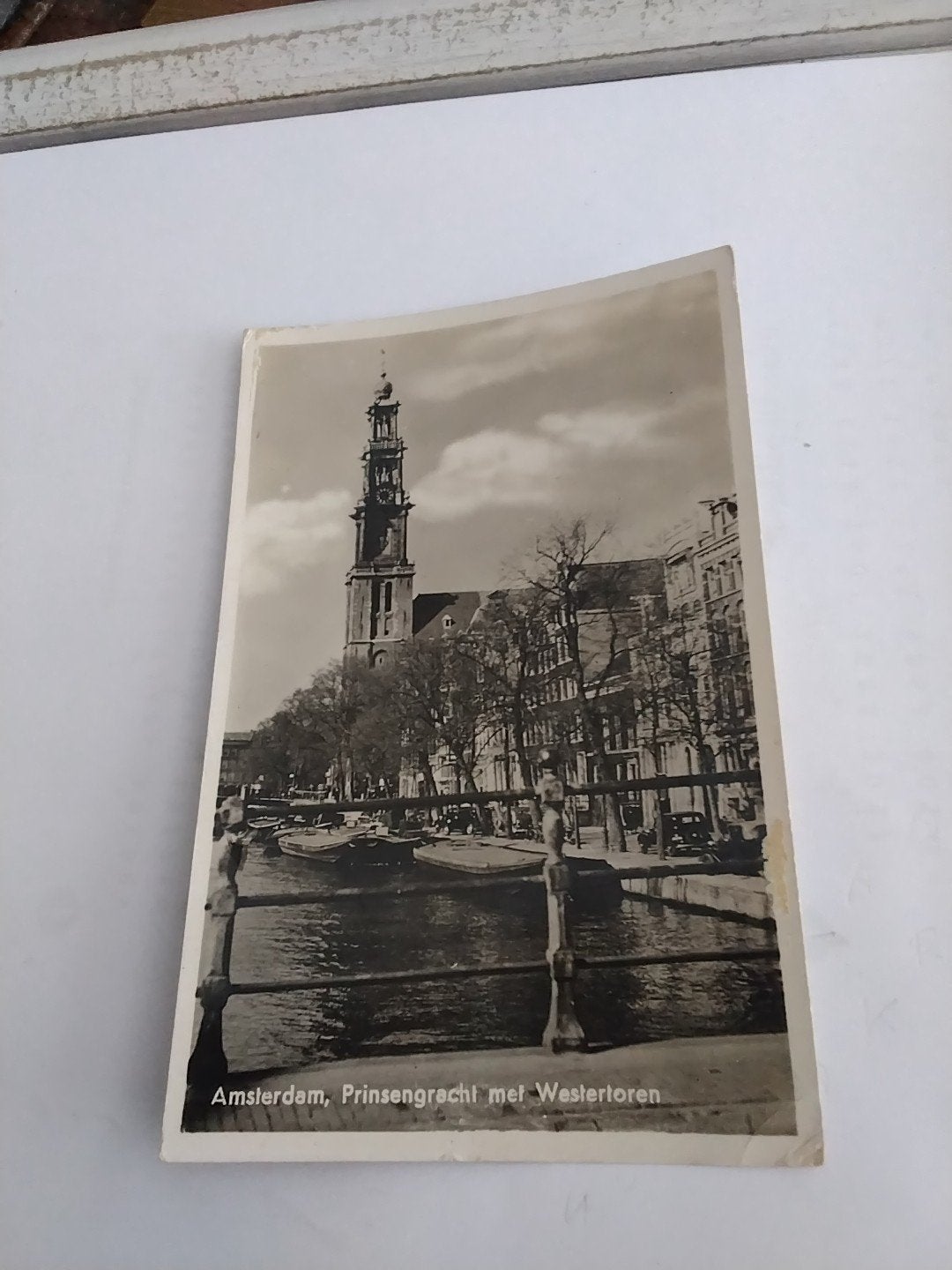 Oude Ansichtkaart Amsterdam Prinsengracht Westertoren, Ophalen of Verzenden, Voor 1920, Noord-Holland