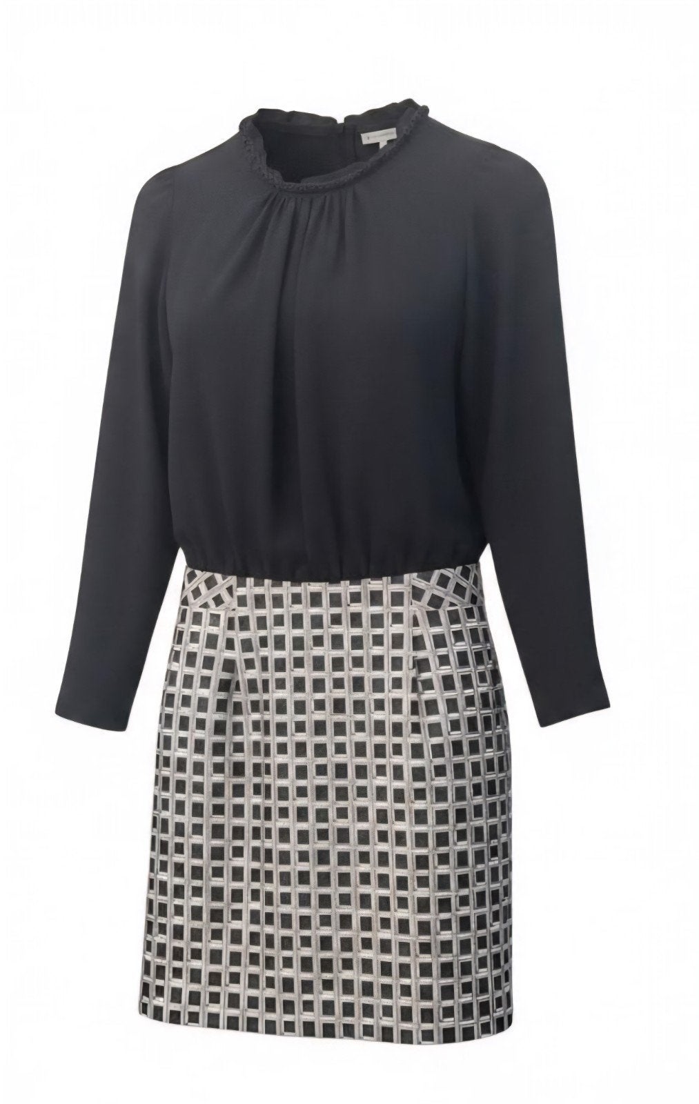 Kocca Event Jurk XS/S - Zwart met Geruite Rok✨️✨️, Kocca Event, Zwart, Ophalen of Verzenden, Zo goed als nieuw