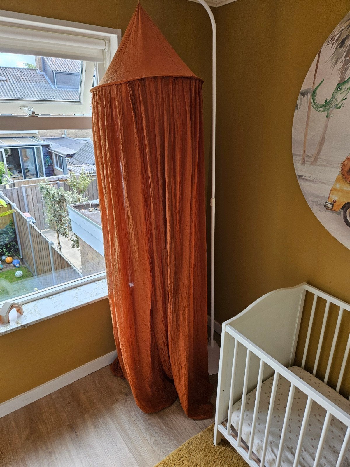 Witte standaard voor klamboe, Ophalen of Verzenden, Gebruikt, Metaal, 200 cm of meer