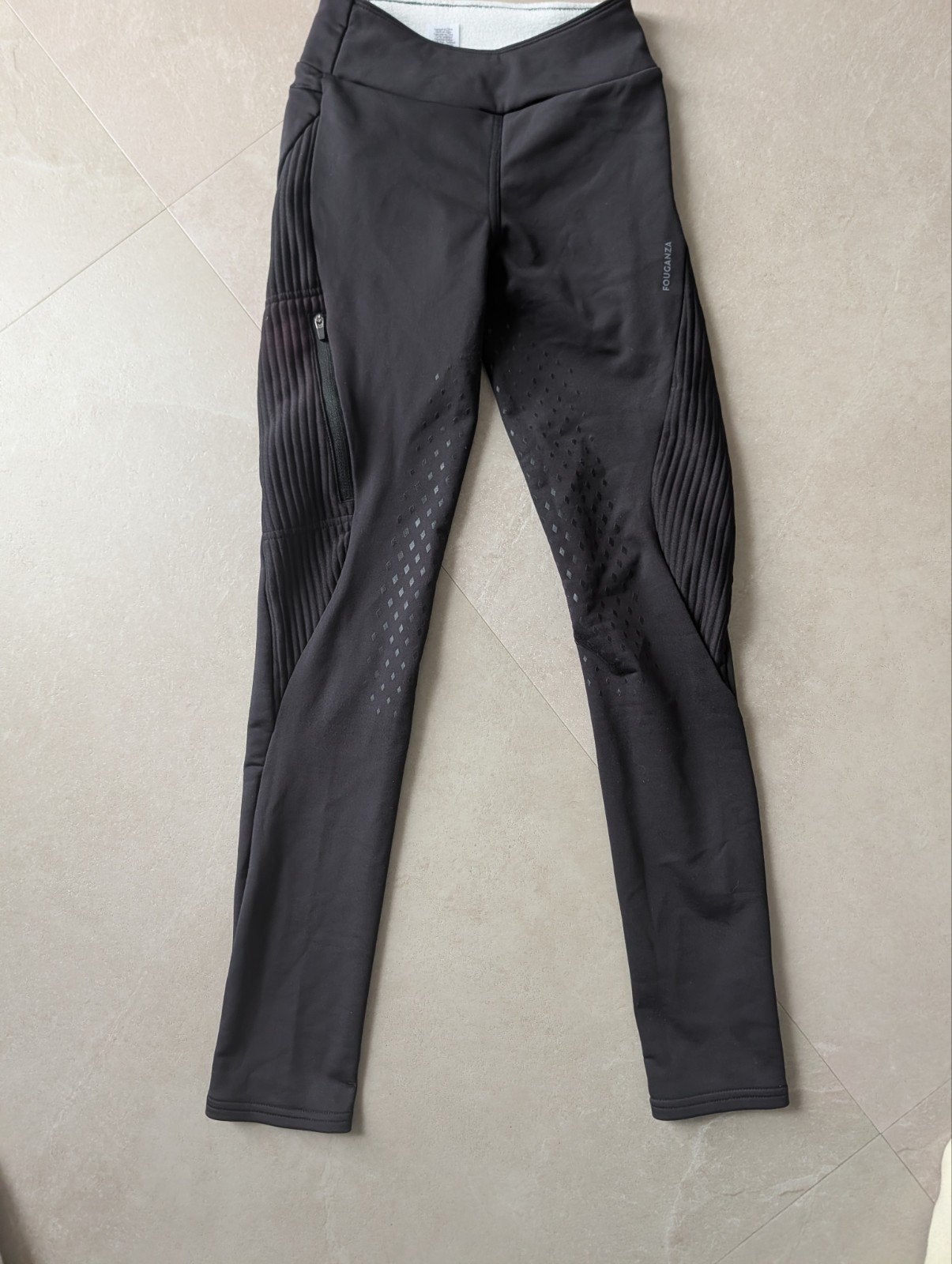 Fouganza rijbroek met grip, maat xxs gevoerd, Dieren en Toebehoren, Ophalen of Verzenden, Zo goed als nieuw, Dressuur, Onderkleding