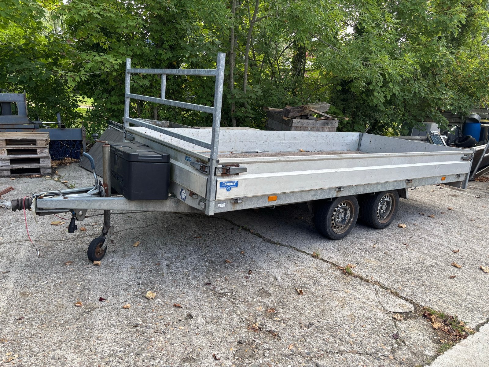 Hapert plateauwagen 2700kg 4m, Auto diversen, Aanhangers en Bagagewagens, Ophalen, Gebruikt