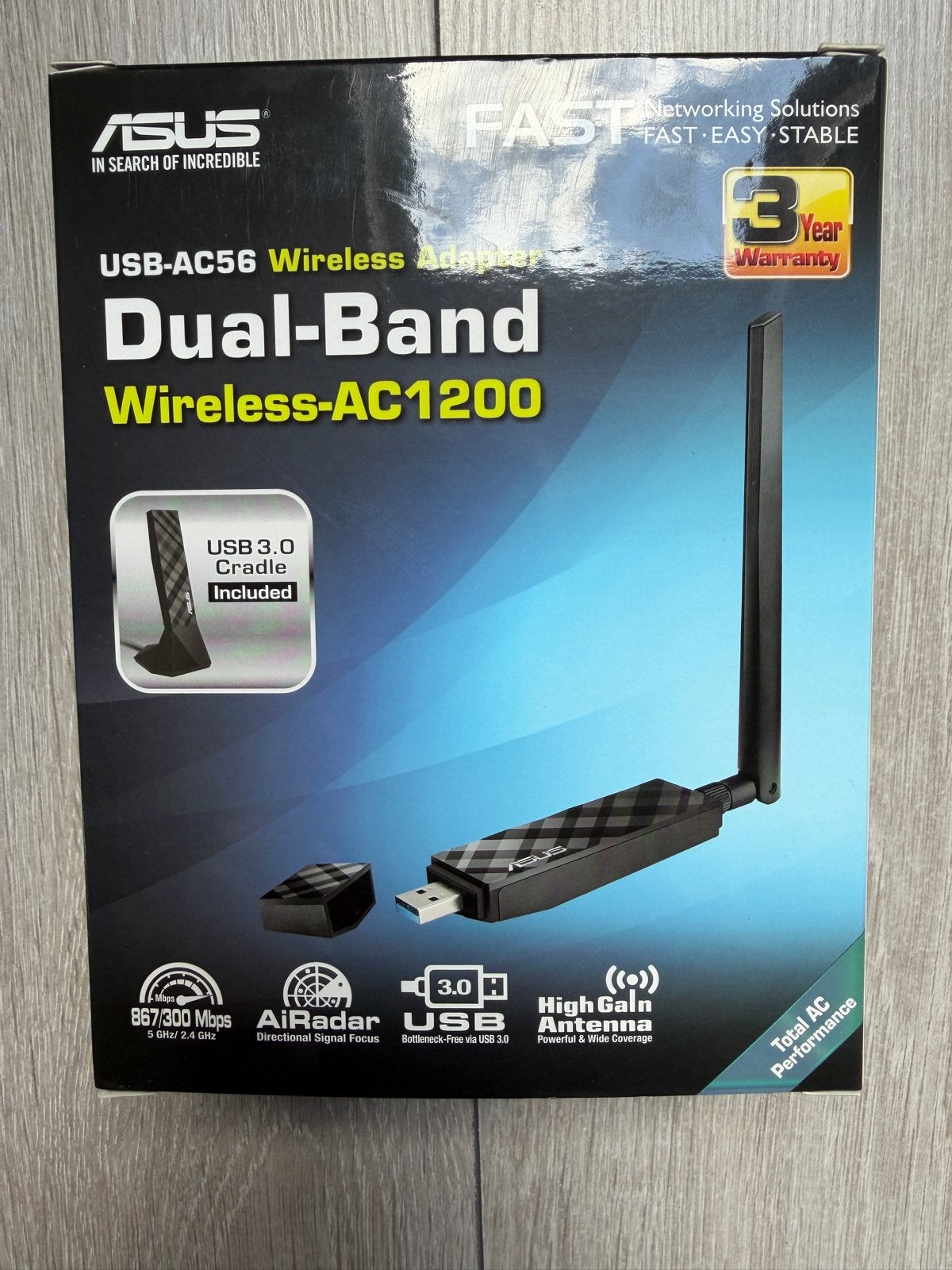 ASUS USB-AC56 Dual-Band Wireless-AC1200 Adapter, Ophalen of Verzenden, Nieuw
