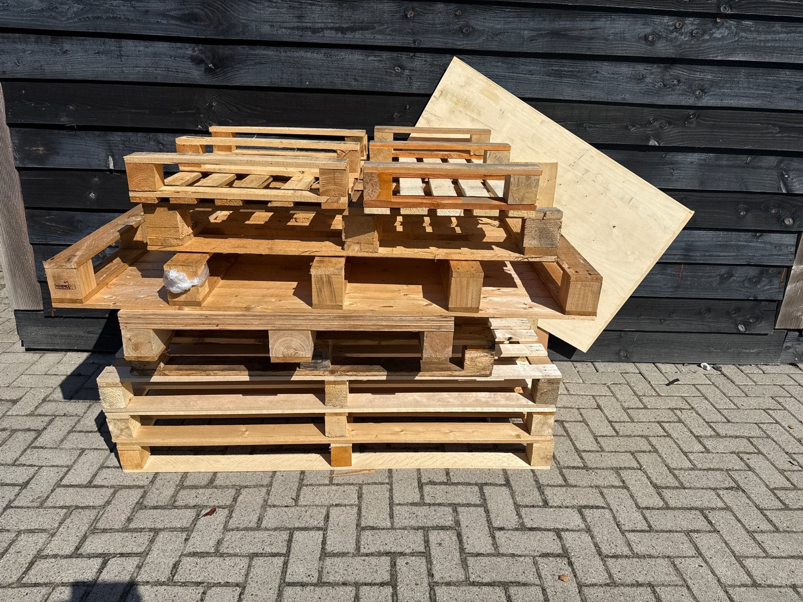 Gebruikte Pallets en Houten Plaat, Ophalen, Gebruikt, 50 mm of meer, Pallet