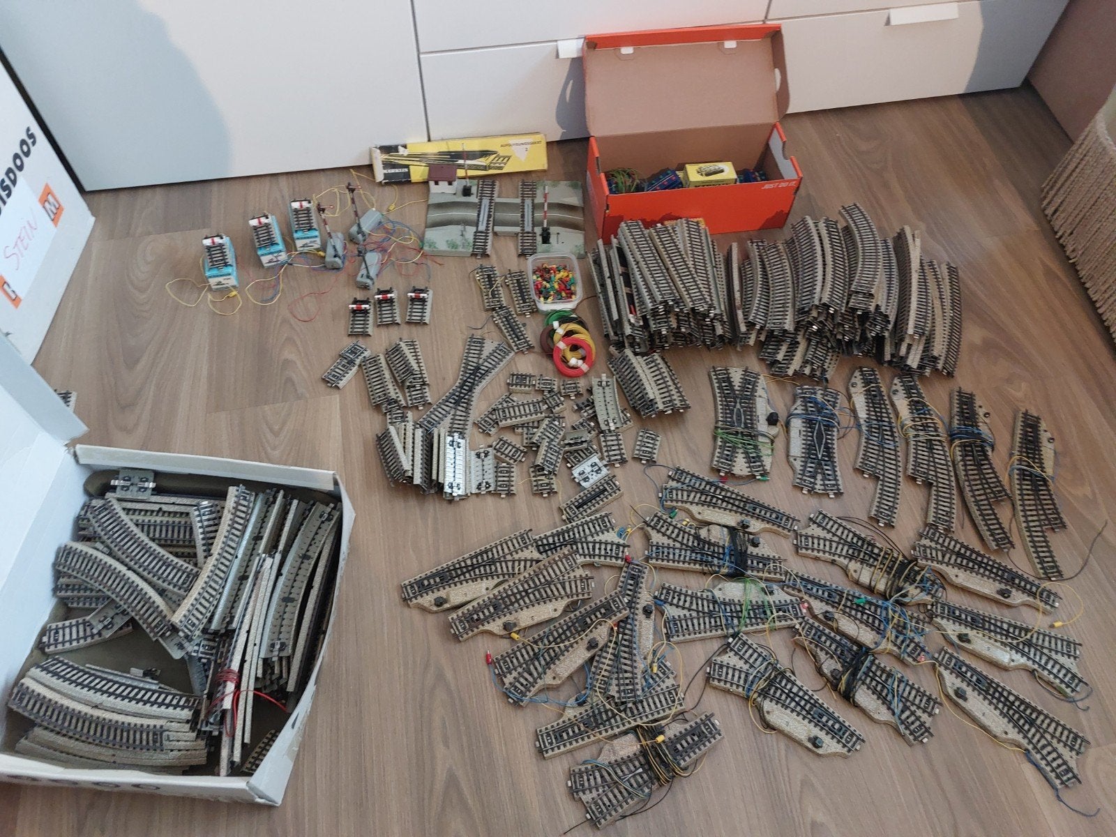 Marklin h0 verzameling (analoog), Wisselstroom, Gebruikt, Rails, Ophalen of Verzenden