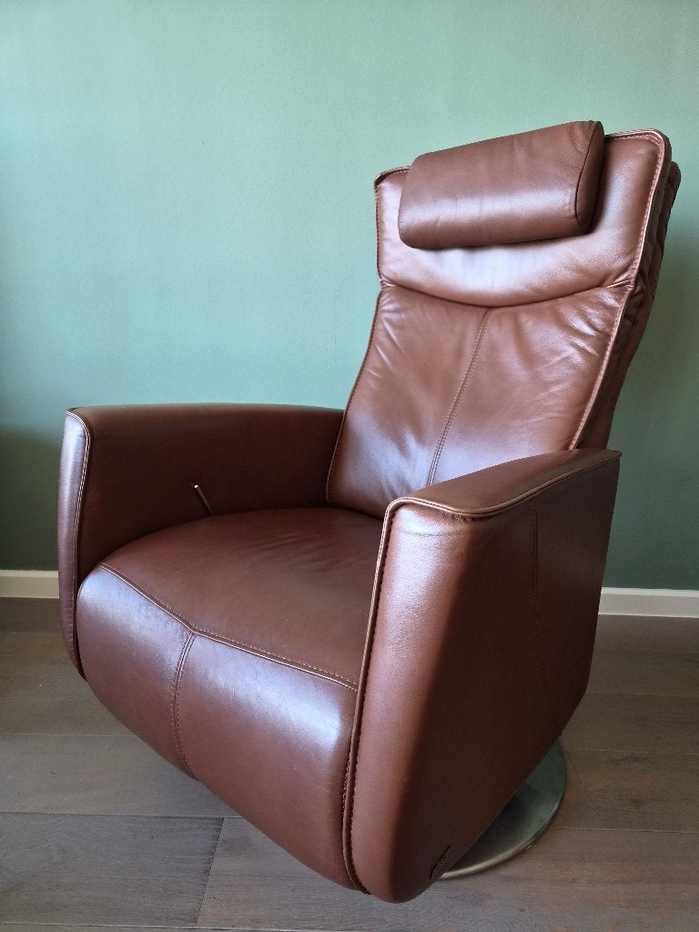 Prominent Vianden leren relaxfauteuil – verstelbaar, Ophalen, Minder dan 75 cm, Leer, 50 tot 75 cm