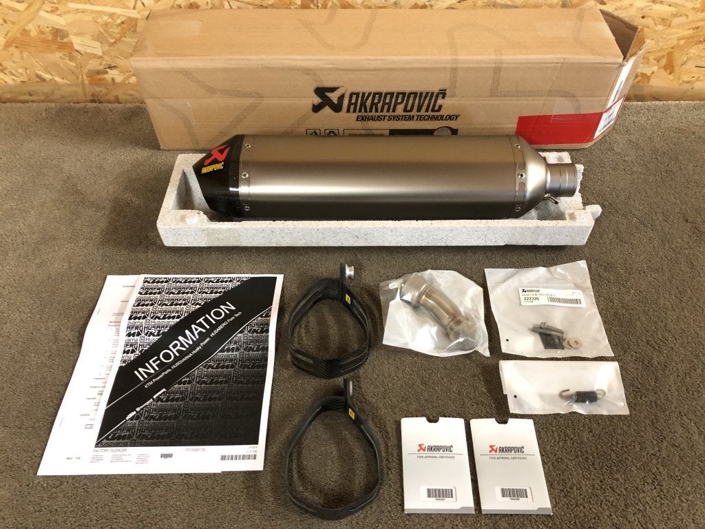 Akrapovic uitlaat demper KTM 250 350 450 500 EXC-F EXC SX-F, Verzenden, KTM, Stallhofnerstraße 3, Betriebsgebiet Süd, Mattighofen, Oberösterreich, 5230, AT