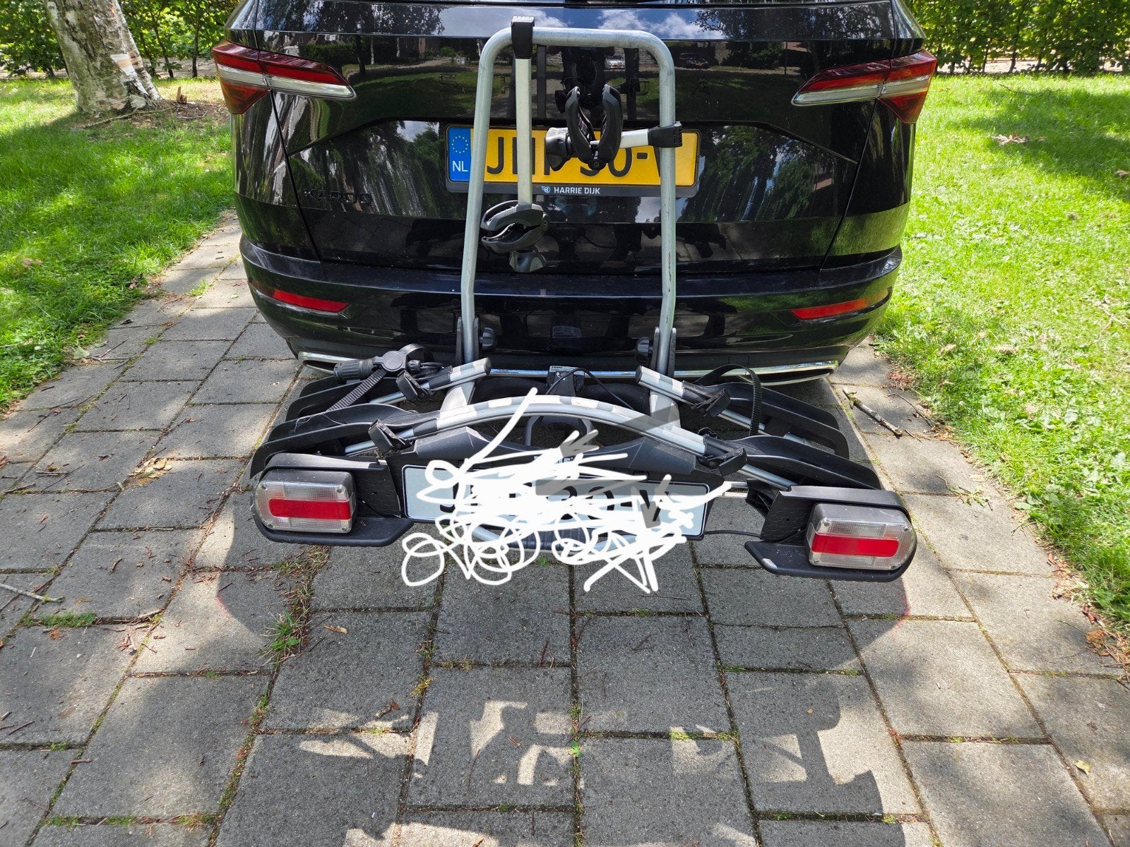 Thule EuroWay G2 Kantelbare Fietsendrager met Slot, Ophalen