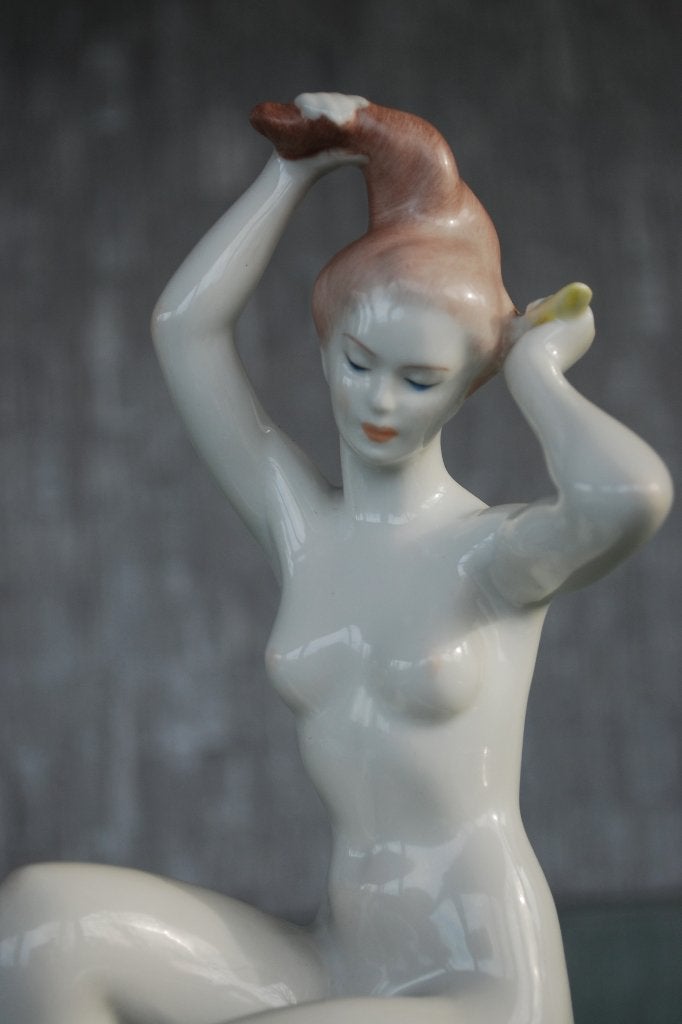 Erotisch naakt beeld vrouw Kunstenaar Jenő Hanzély, Ophalen of Verzenden