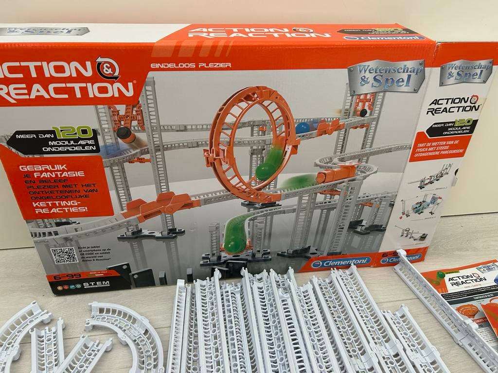 Clementoni Action & Reaction Kettingreactie Speelset, Ophalen, Zo goed als nieuw, Bouwen