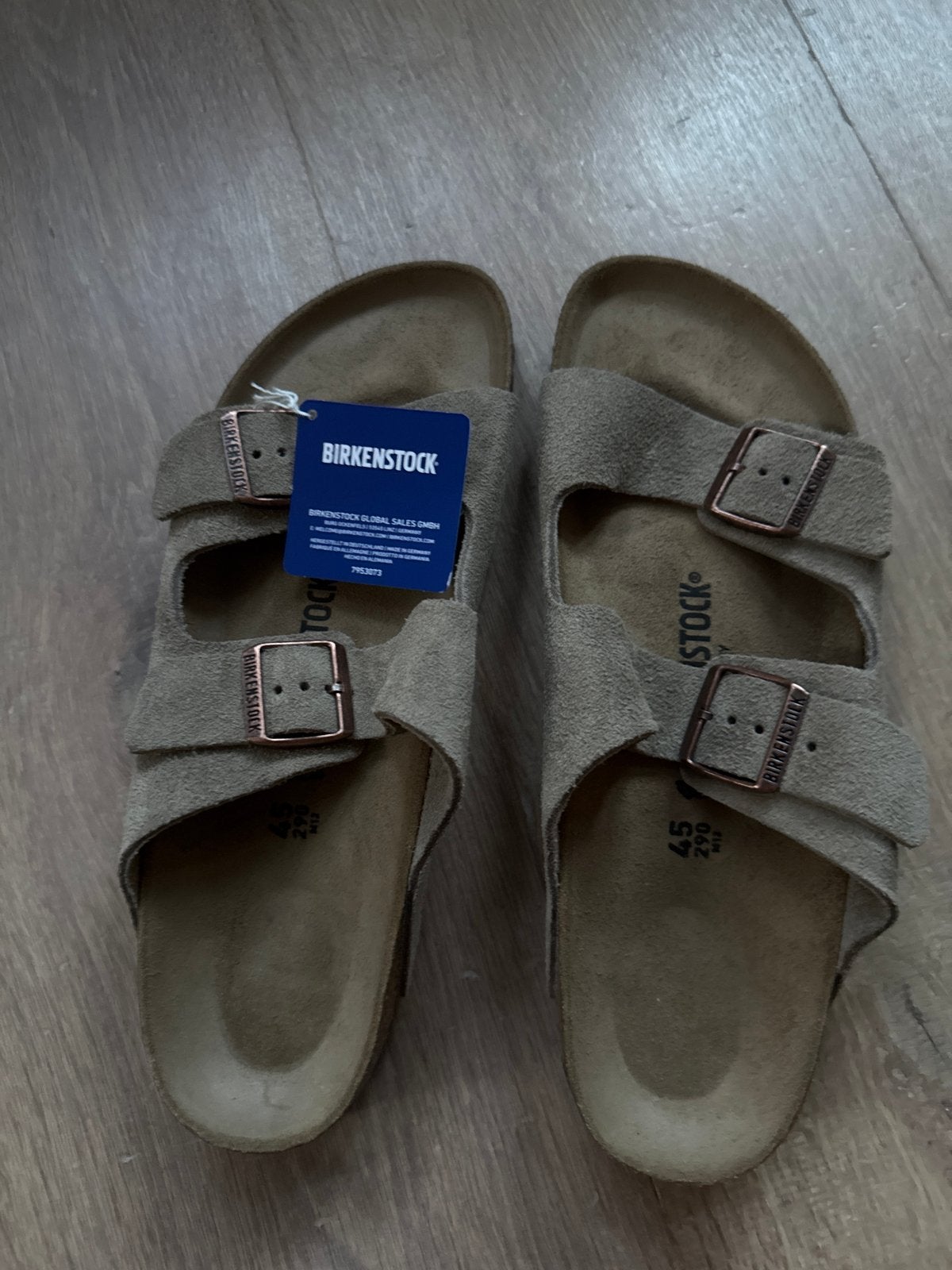 Nieuwe Birkenstock Arizona taupe - Maat 45, Kleding | Heren, Sandalen, Overige kleuren, Nieuw, Ophalen of Verzenden