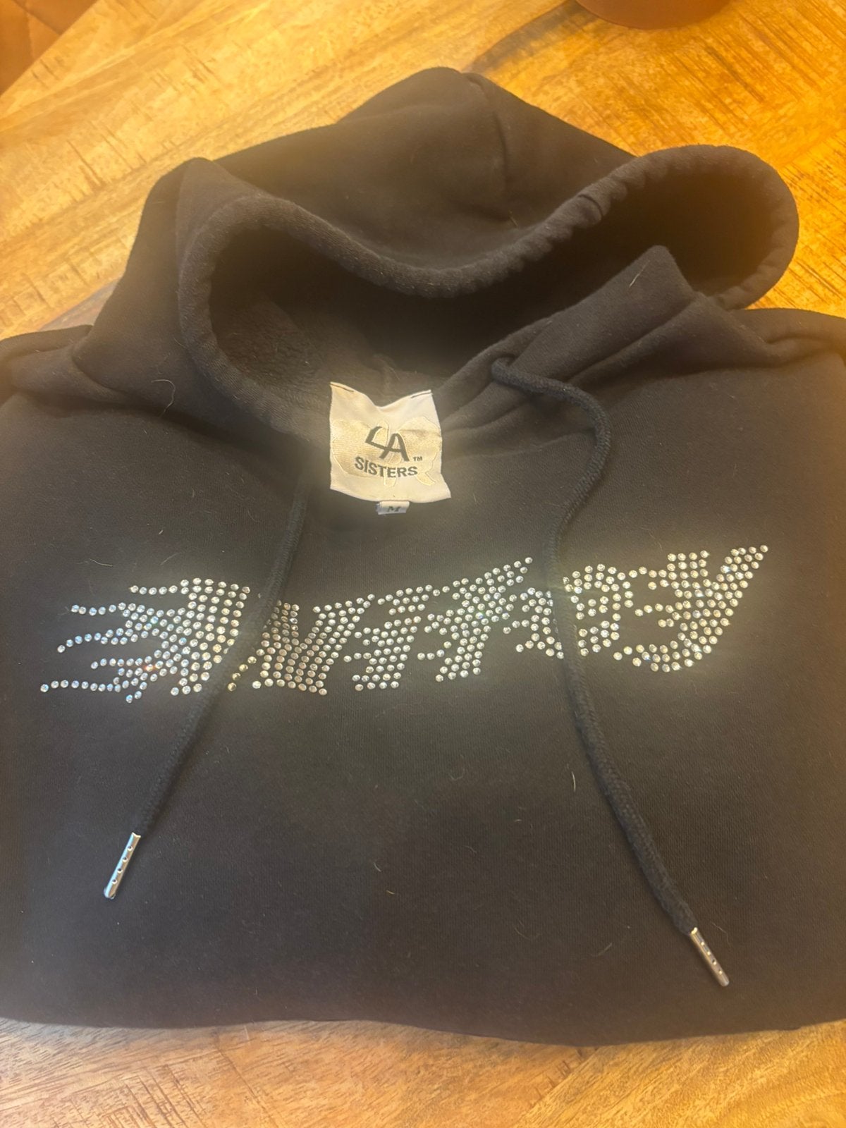 LA SISTERS hoodie, Ophalen of Verzenden, Gedragen, Maat 38/40 (M), Zwart