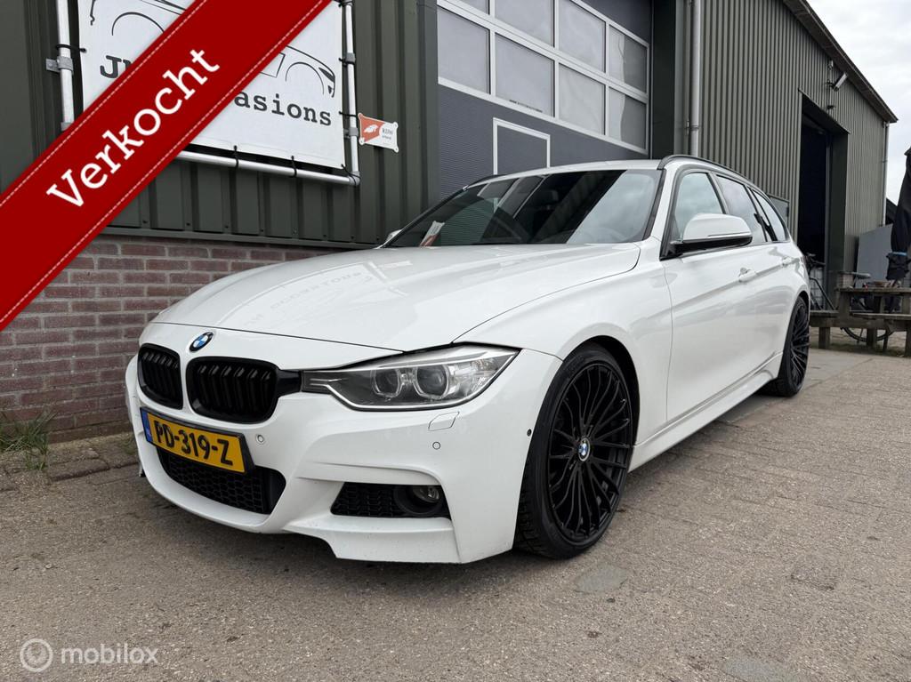 BMW 3-serie Touring 320d High Executive|Xenon|360 camera|PDC, Auto's, Achterwielaandrijving, 4 cilinders, Wit, Leder