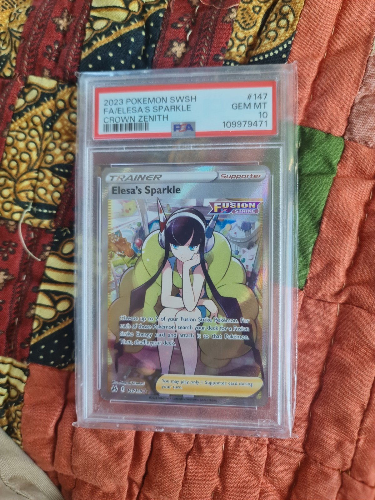 Elesa's Sparkle 147/159 PSA 10 GEM MT Pokémon Kaart, Ophalen of Verzenden, Nieuw, Losse kaart