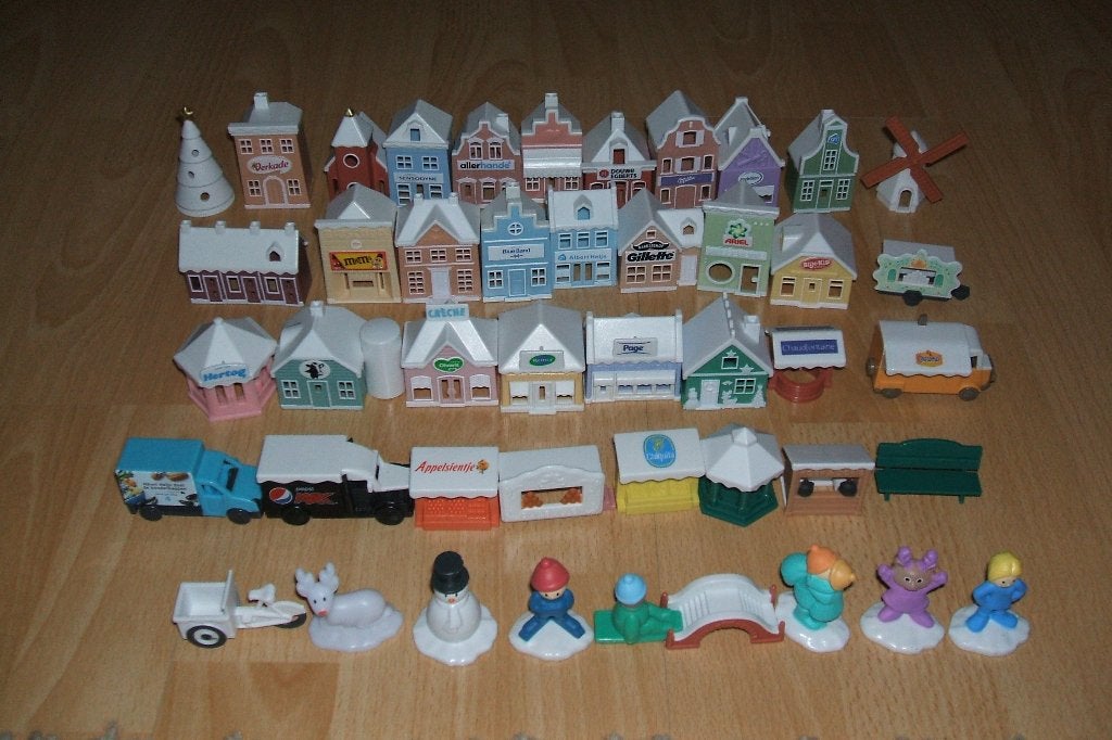 Complete Albert Heijn AH winterdorp set 45 stuks, Verzamelen, Albert Heijn, Ophalen of Verzenden