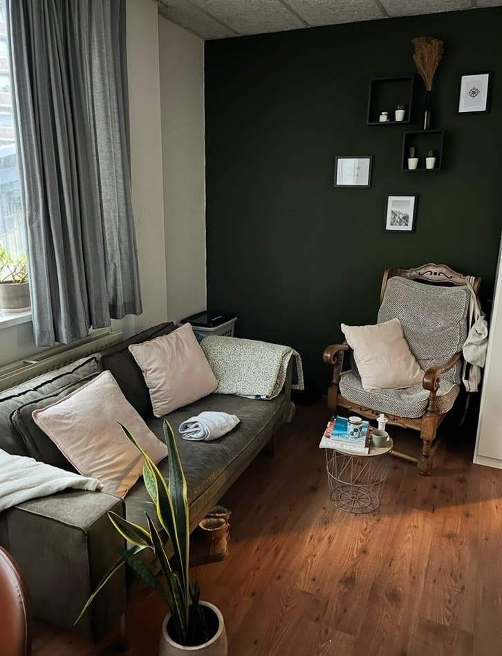 Lederland vintage leren tweezitsbank, Huis en Inrichting, Banken | Bankstellen, Ophalen, Gebruikt, 150 tot 200 cm, Tweepersoons