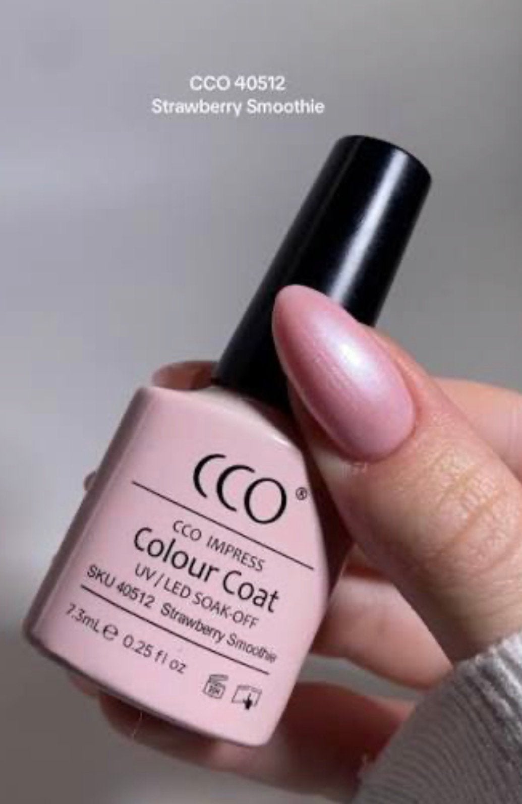 CCO gellak Strawberry Smoothie (NIEUW), Sieraden, Tassen en Uiterlijk, Ophalen of Verzenden, Zo goed als nieuw, Handen en Nagels