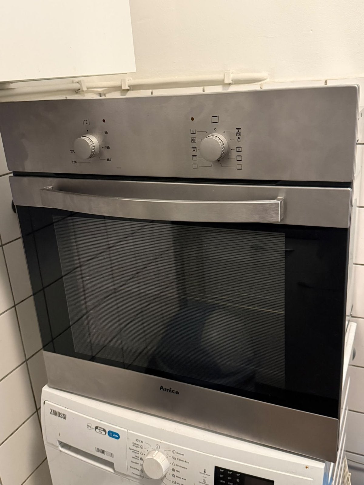 Amica EB 13522 E Inbouw Oven - Roestvrij Staal, Overige merken, Oven, Hete lucht, Ophalen of Verzenden