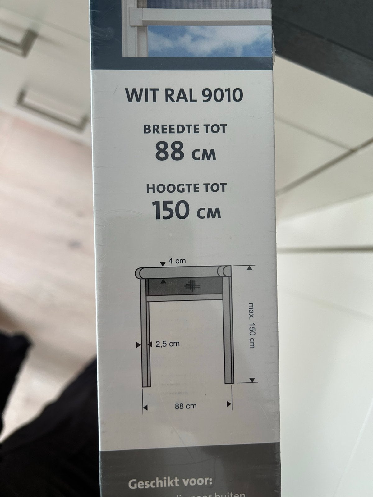 Bruynzeel rolhor wit RAL 9010 - Nieuw in doos, Ophalen, 80 tot 100 cm, Overige typen, Minder dan 200 cm