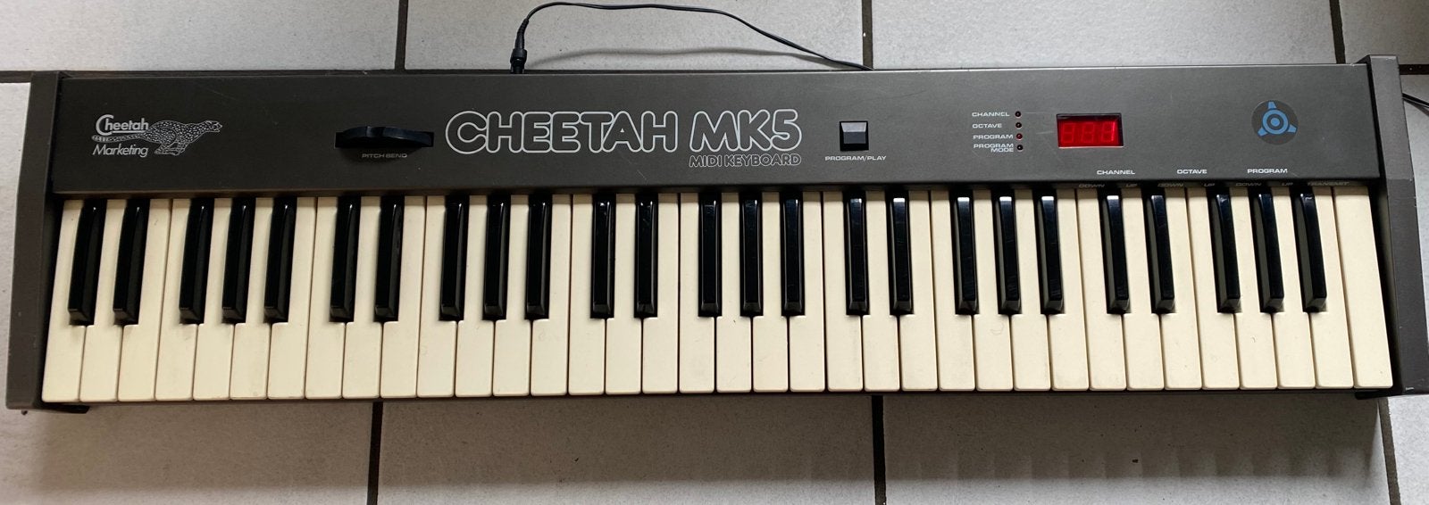 Vintage Cheetah MK5 80-ies midi keyboard, Muziek en Instrumenten, Ophalen of Verzenden, Zo goed als nieuw