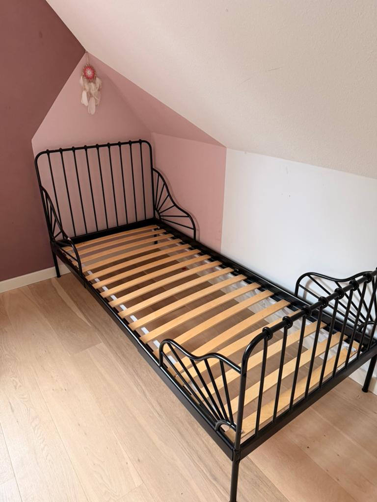 Uitschuifbaar bed van peuter naar 1 persoons normaal, Kinderen en Baby's, 85 tot 100 cm, Gebruikt, Ophalen of Verzenden, Lattenbodem