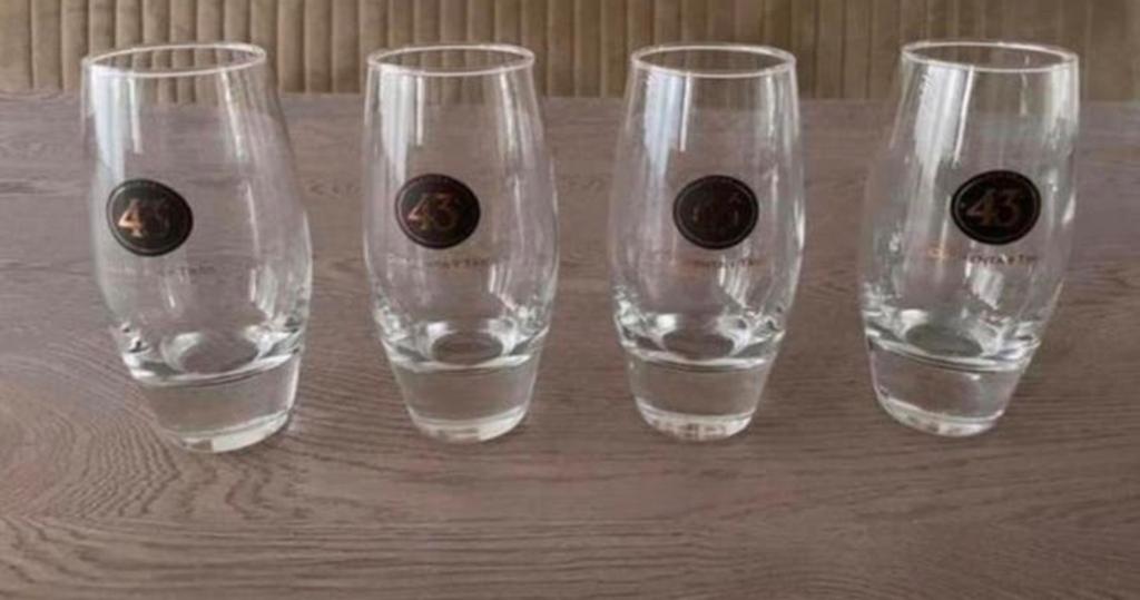 Licor 43 Mix glazen, Verzamelen, Glas en Borrelglaasjes, Ophalen of Verzenden, Zo goed als nieuw, Overige typen