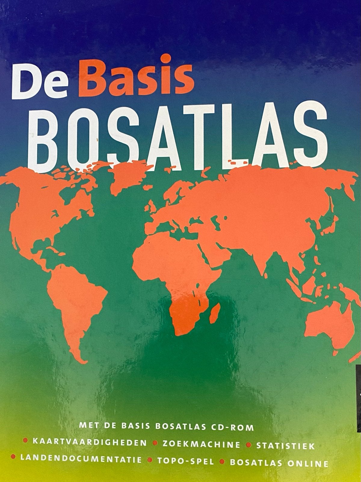 De Basis Bosatlas met CD-ROM - Wereldatlas, Boeken, Gelezen, Bosatlas, 2000 tot heden, Ophalen of Verzenden