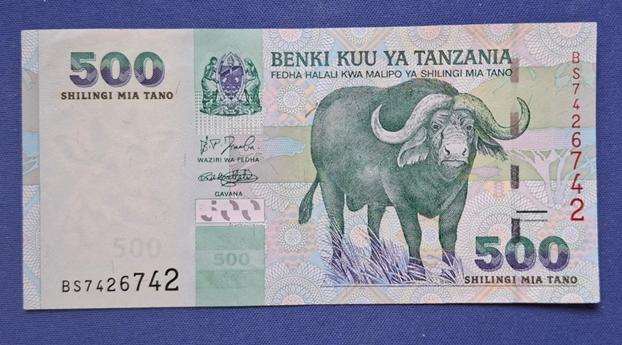 Tanzania 500 shilingi  2003 P.35, Verzenden, Tanzania, Los biljet