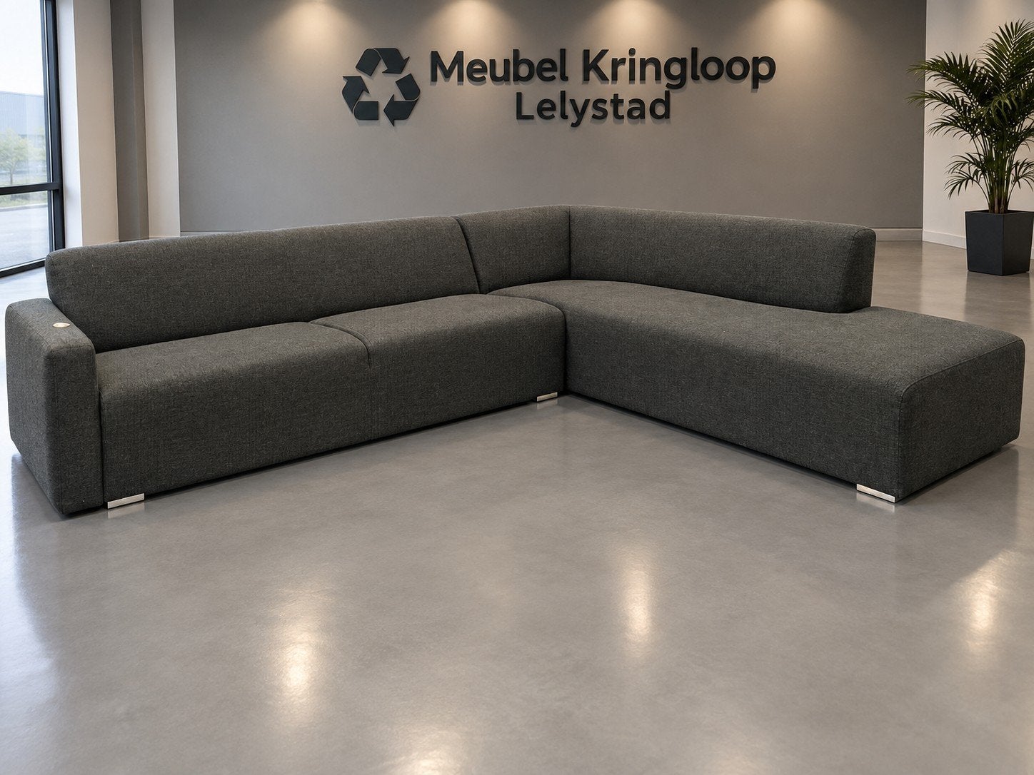 montel hoekbank 280x230cm - nette staat, ., 125 cm of meer, Ophalen of Verzenden, Zo goed als nieuw