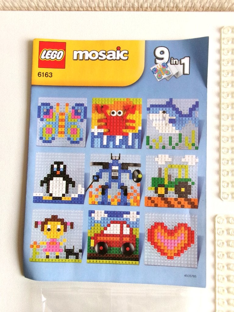 Lego Mosaic 6163 A World Of Lego 9-in-1 (zonder ovp), Gebruikt, Overige thema's, Lego, Inclusief instructies